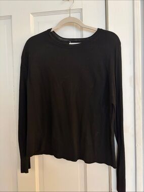 Mango Classic Black Long Sleeve Sweater